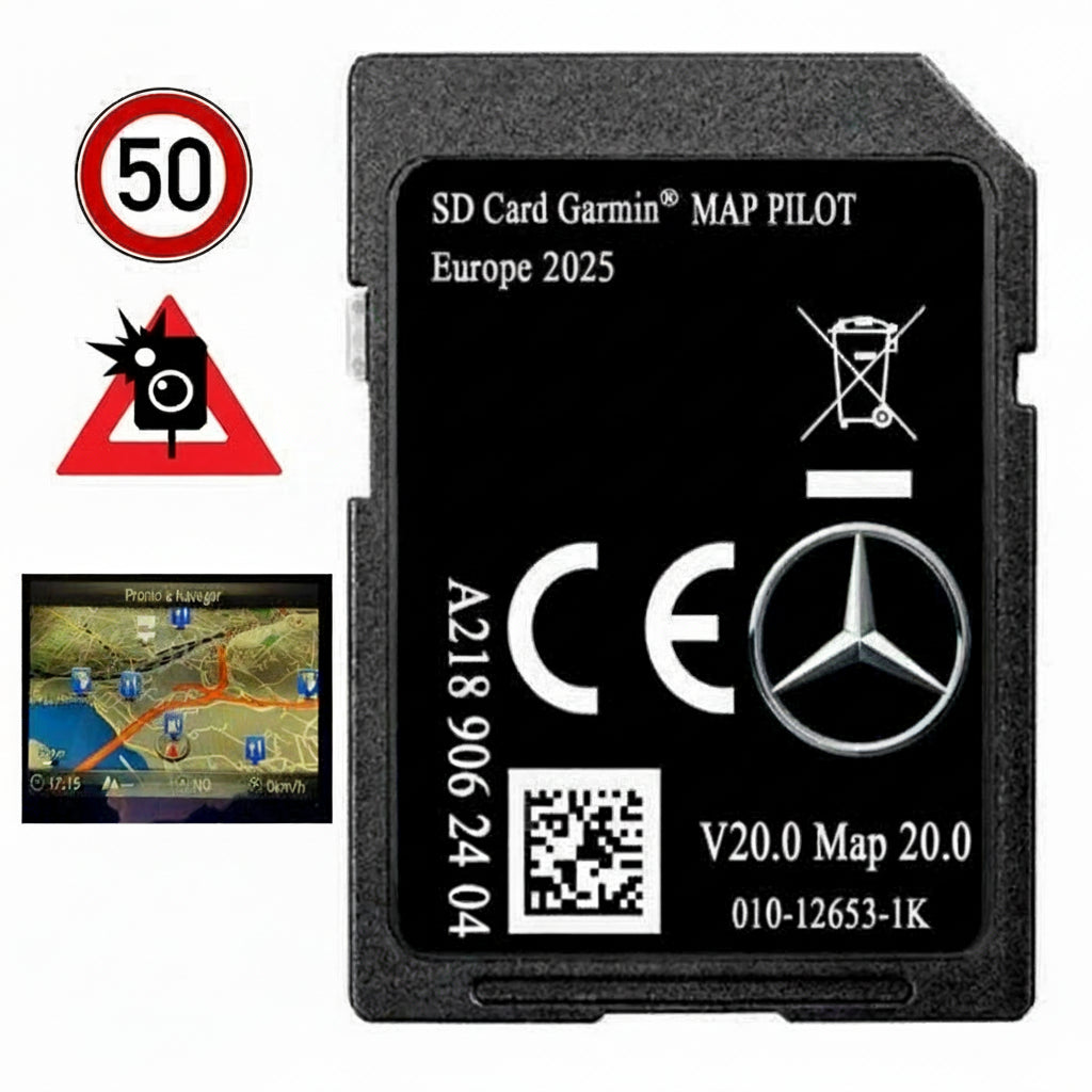 Mapy SD Karta Mercedes Garmin Map Pilot 2022-23 (V19) - Slovensko