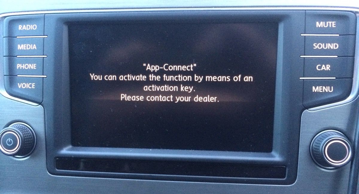 Activación de AppConnect para VW MIB2 DELPHI Golf MK7 Passat B8 – Apple Carplay / Android Auto